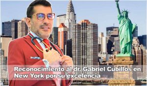 Dr Gabriel Cubillos reconocimiento en New York